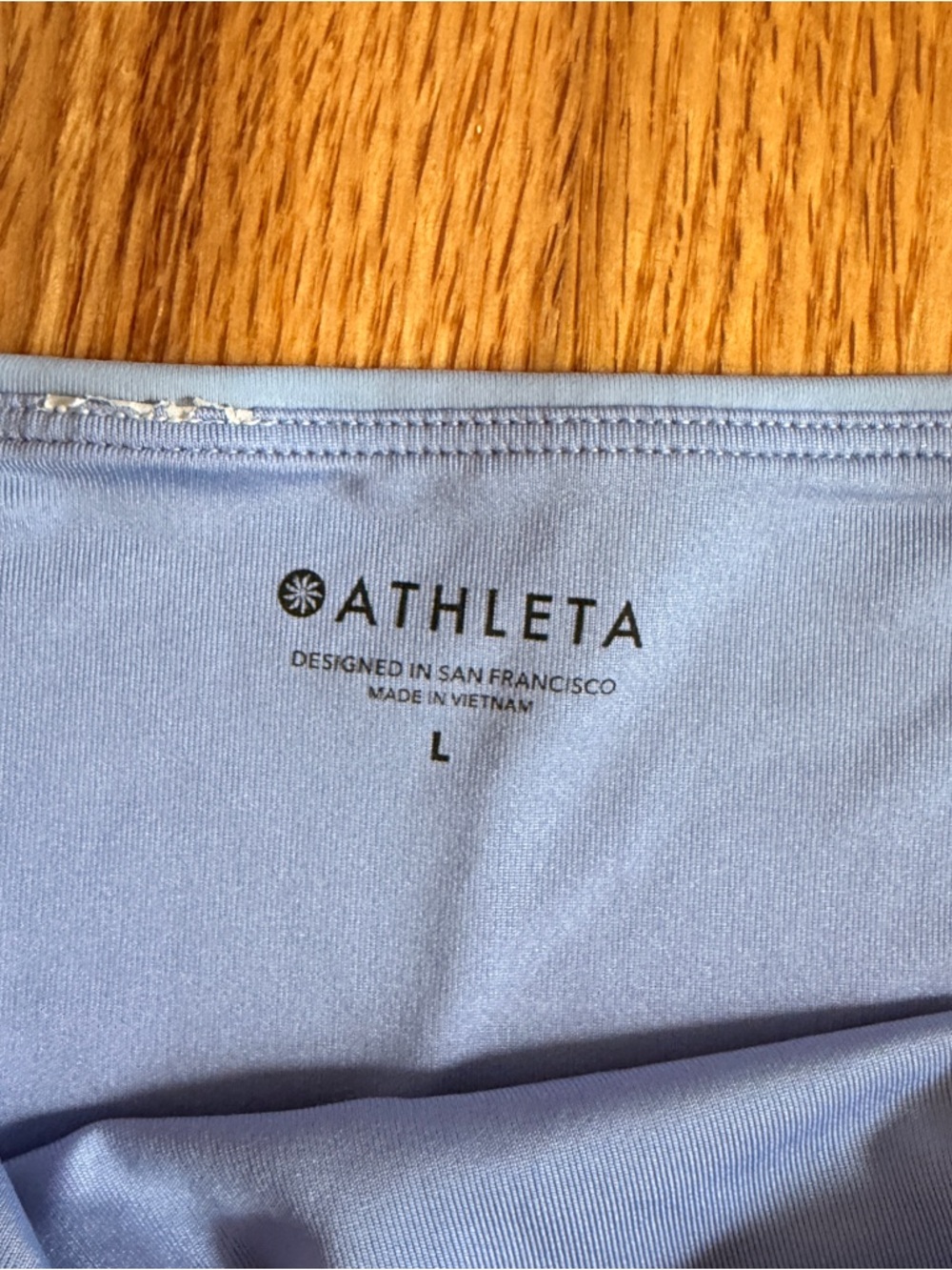 Athleta Light Blue Two-Piece Bikini Set Large Bottoms 34B/C Top - Picture 2 of 8
